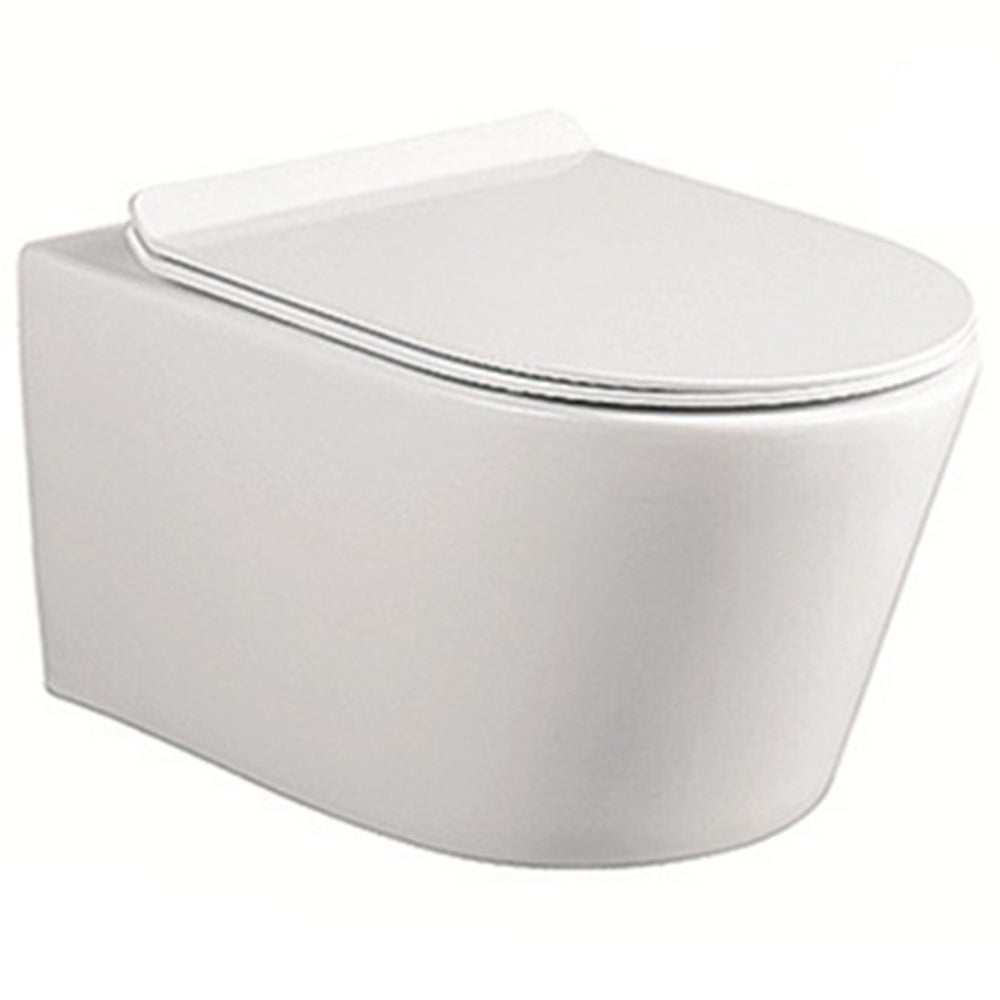 Vas de toaleta WC suspendat pe perete cu capac SPARKE model KESSY 01 WHITE